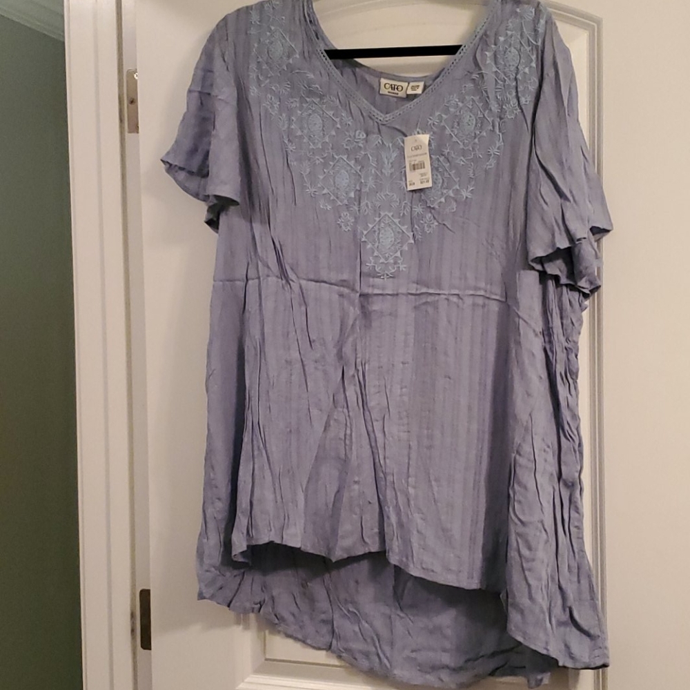 Light blue blouse